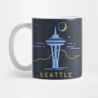 Seattle at night Mug